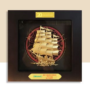 TRANH ĐỒNG MẠ VÀNG 24K