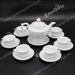 Bộ ấm chén Bát Tràng 