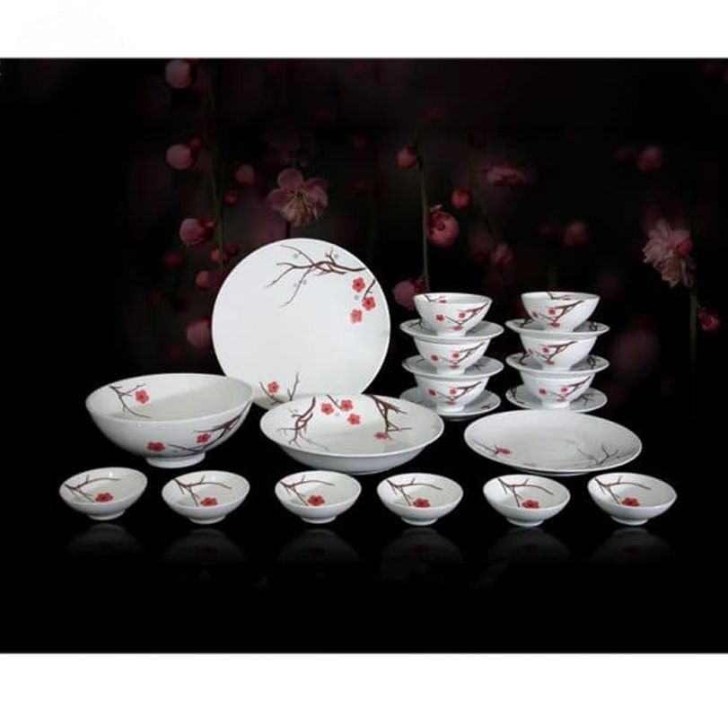 Bộ sứ 22 chi tiết Bát Tràng 