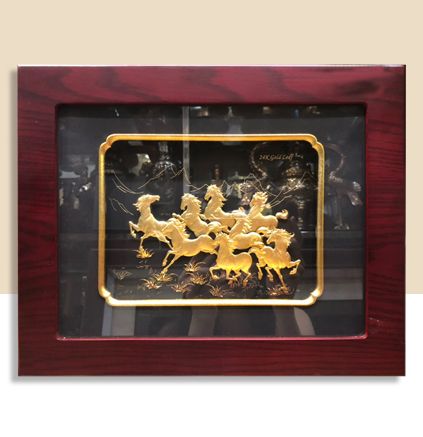 TRANH ĐỒNG MẠ VÀNG 24K