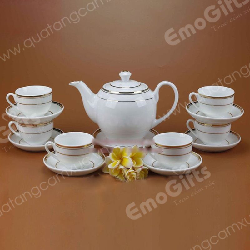 Bộ bình trà vàng cao cấp 