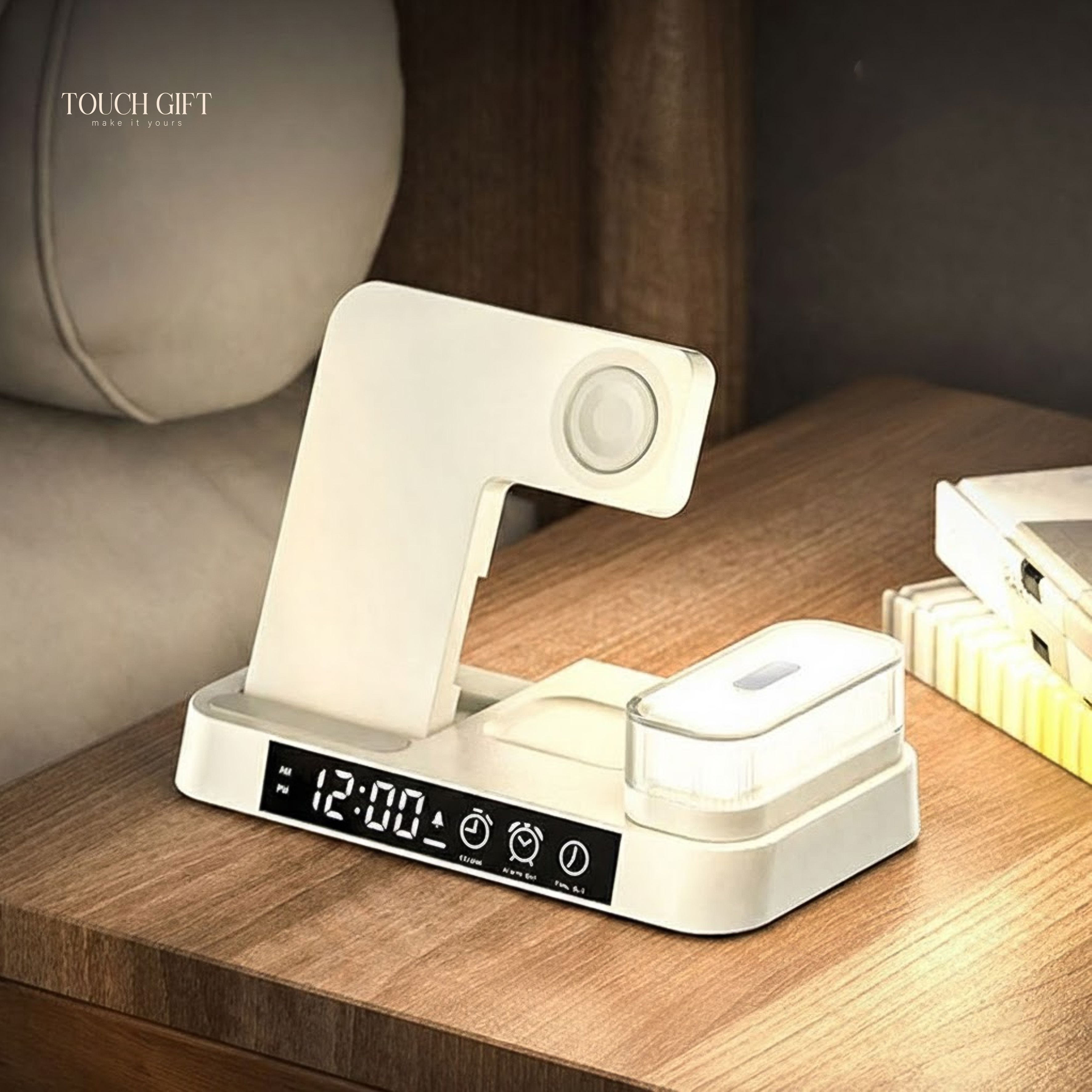 Đế sạc không dây đa năng kiêm đèn ngủ 